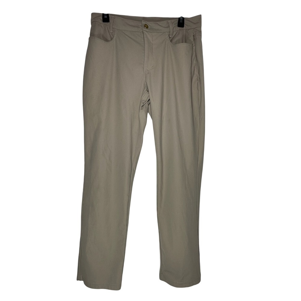 Old Navy Active Hybrid Pants Mens‎ 32x32 Tan Khaki Built-In Flex Chino 1166